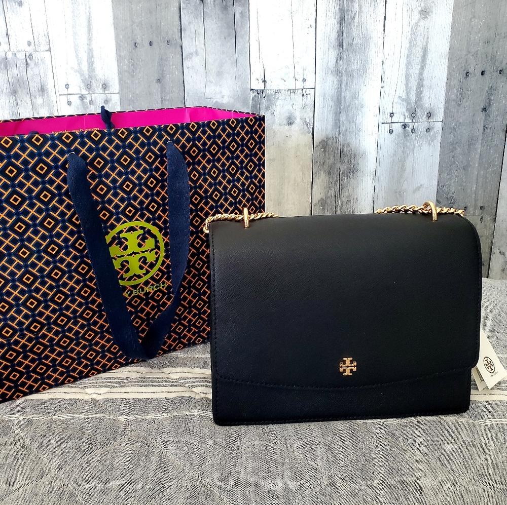 NWT Tory Burch Emerson Flap Adjustable Shoulder Bag